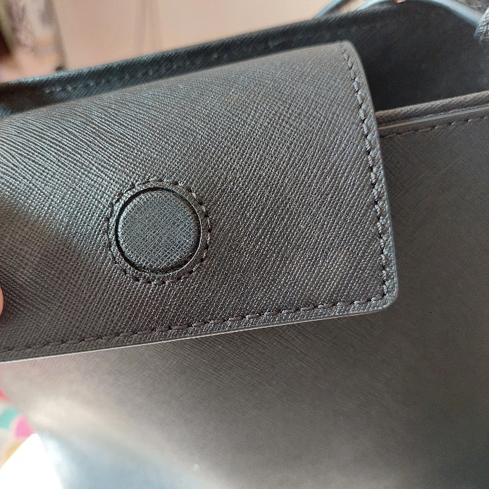 Tory Burch Black Leather Emerson Bucket Bag | Gently Used |