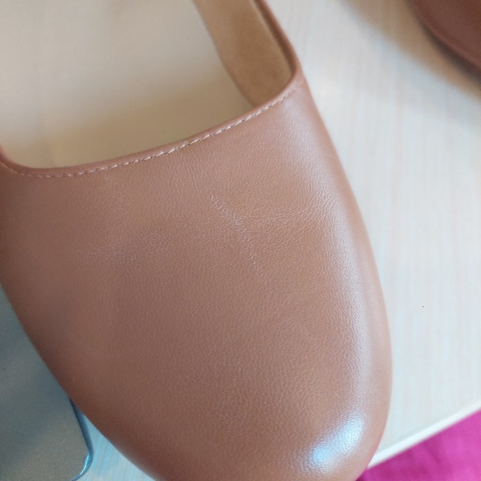 Naturalizer Tan Leather Ballet Flats | Brand New |