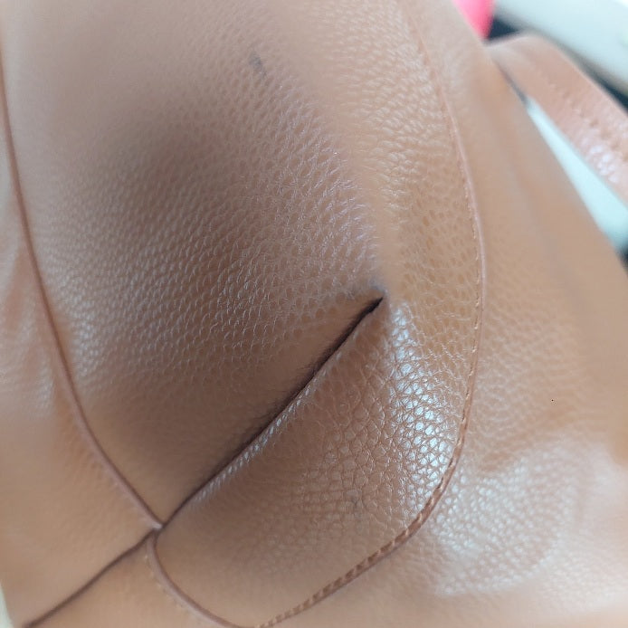 Steve Madden Tan Leatherette Large Tote | Brand New |