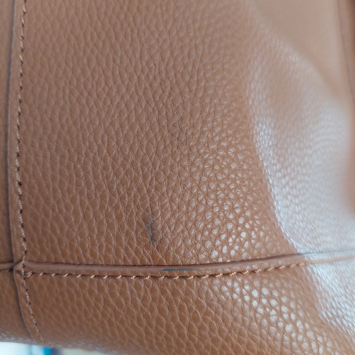 Steve Madden Tan Leatherette Large Tote | Brand New |