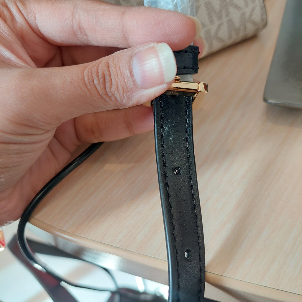 Michael Kors Kimberly Vanilla Studded Small Satchel Bag | Gently Used |