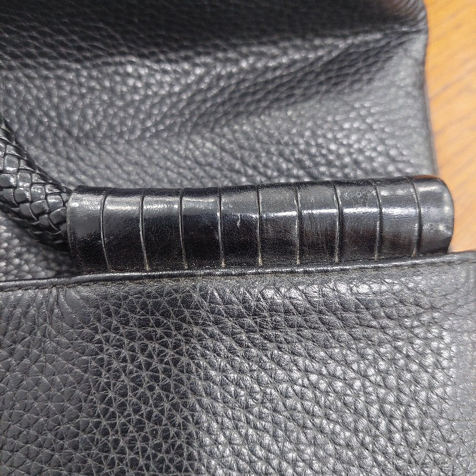 Tory Burch Black Leather Taylor Convertible Foldover Crossbody Bag | Gently Used |