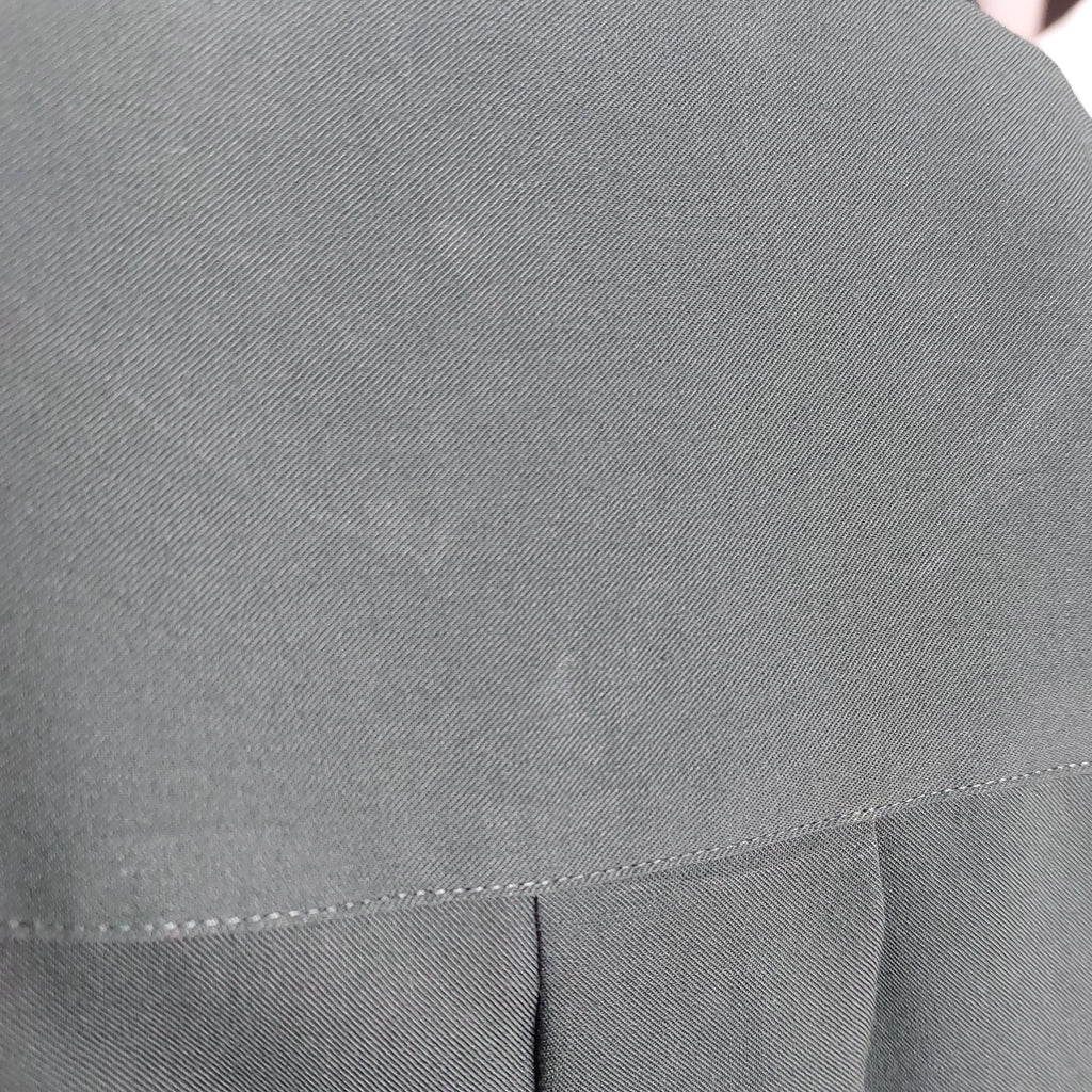 Uniqlo Bottle Green Collared Top | Pre Loved |