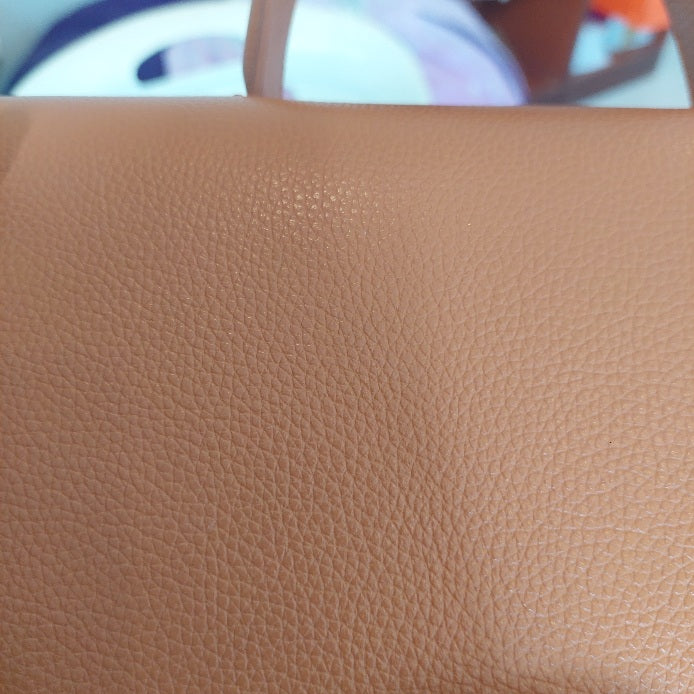 Polene Camel Textured Leather Numéro Un Edition Handbag | Like New |