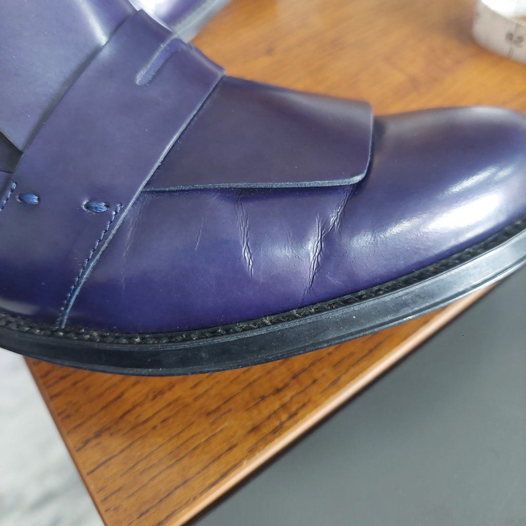 Tod's Navy Blue Leather Chelsea Boots | Pre Loved |