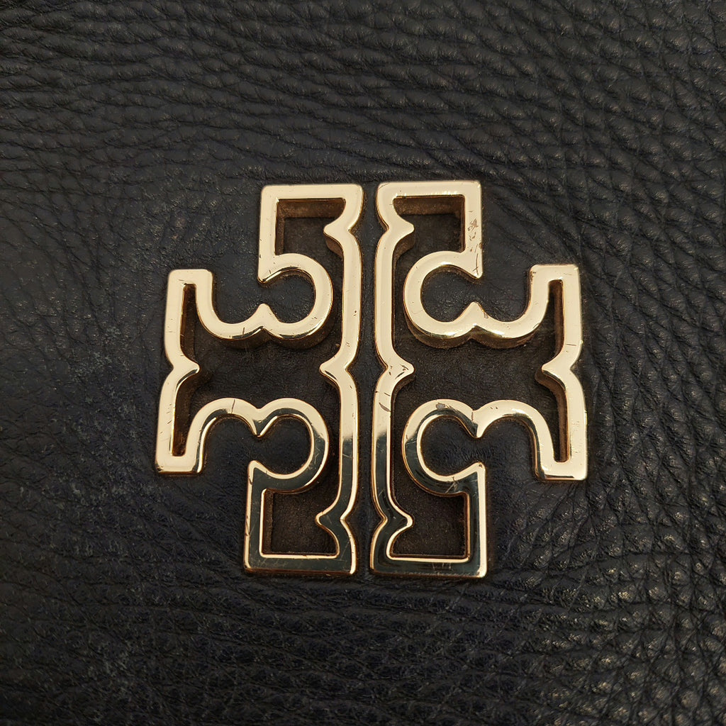 Tory Burch Black Leather Britten Shoulder Bag | Pre Loved |