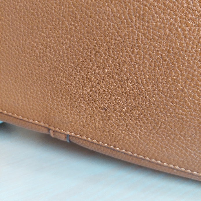 Tory Burch Brown Perry Triple Compartment Leather Tote Bag | Pre Loved |