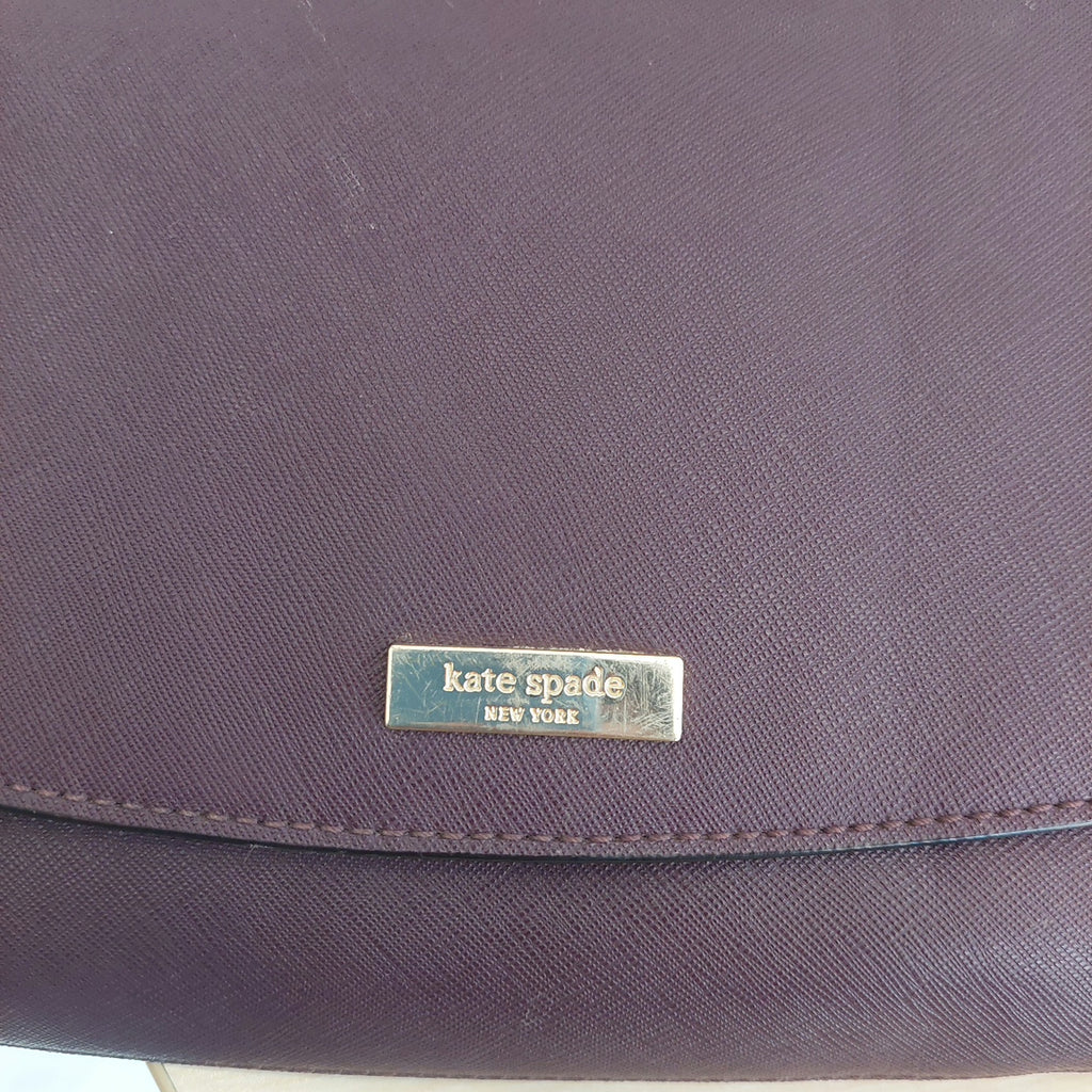 Kate Spade Purple Leather Shoulder Bag | Pre Loved |