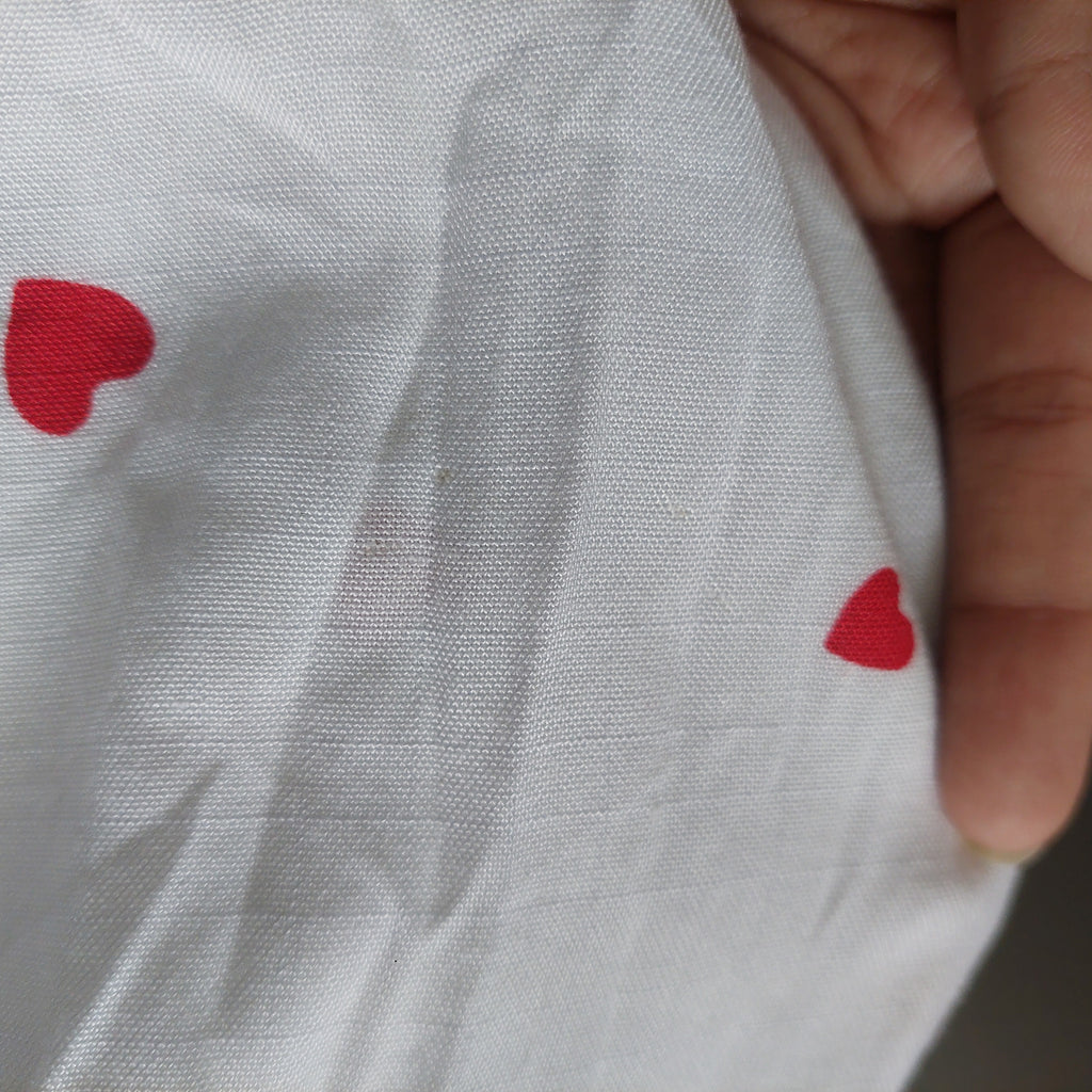 Jane + Delancey White Heart Printed Button Down Shirt | Gently Used |