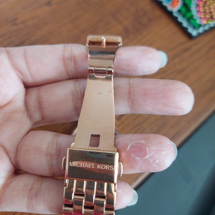 Michael Kors Gold MK 3156 Argyle Watch | Pre Loved |