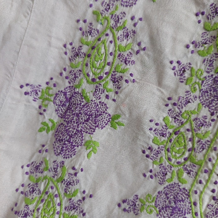Princess & The Cake Taupe Embroidered Kurta | Gently Used |