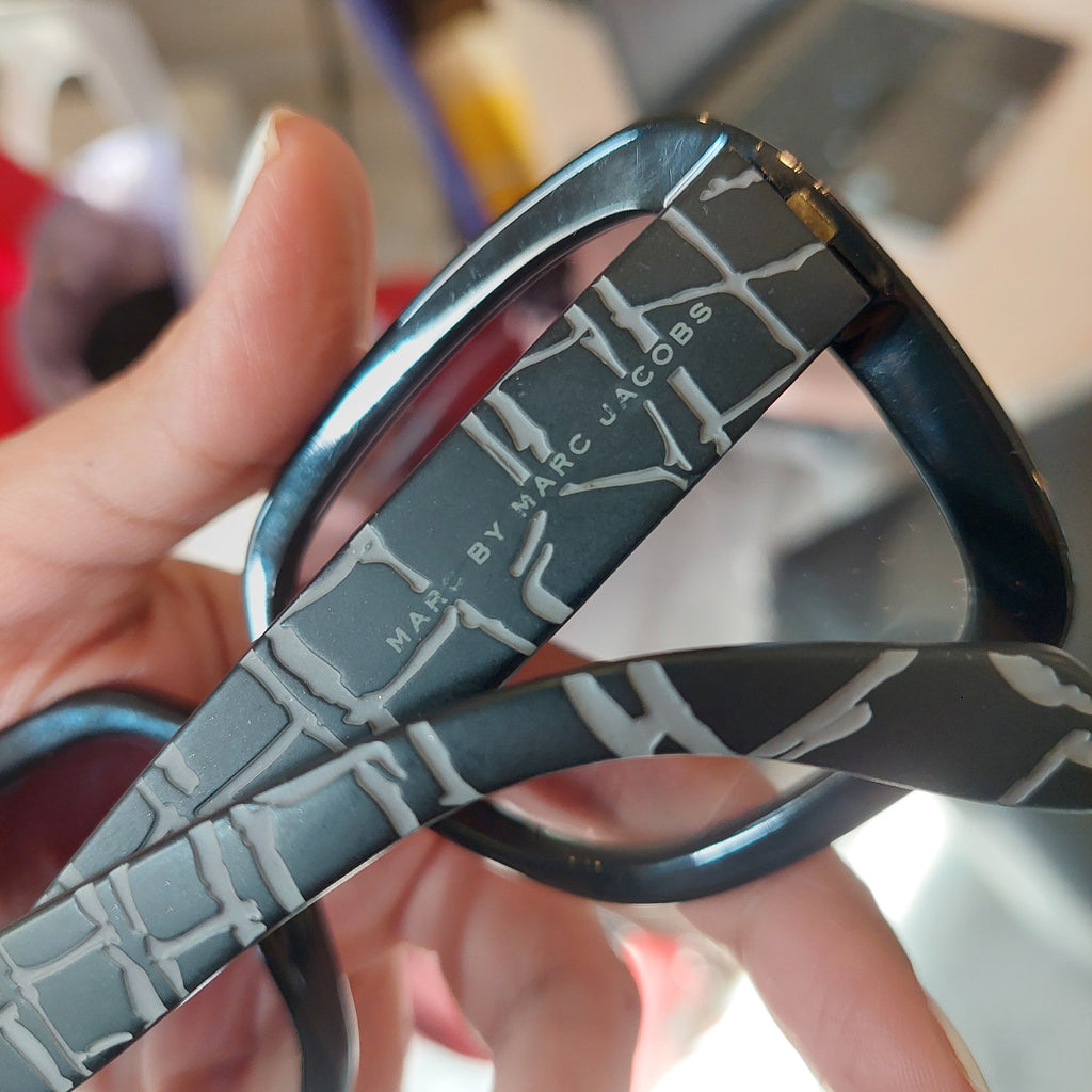 Marc By Marc Jacobs MMJ 332/S Black & Grey Square Sunglasses | Like New |