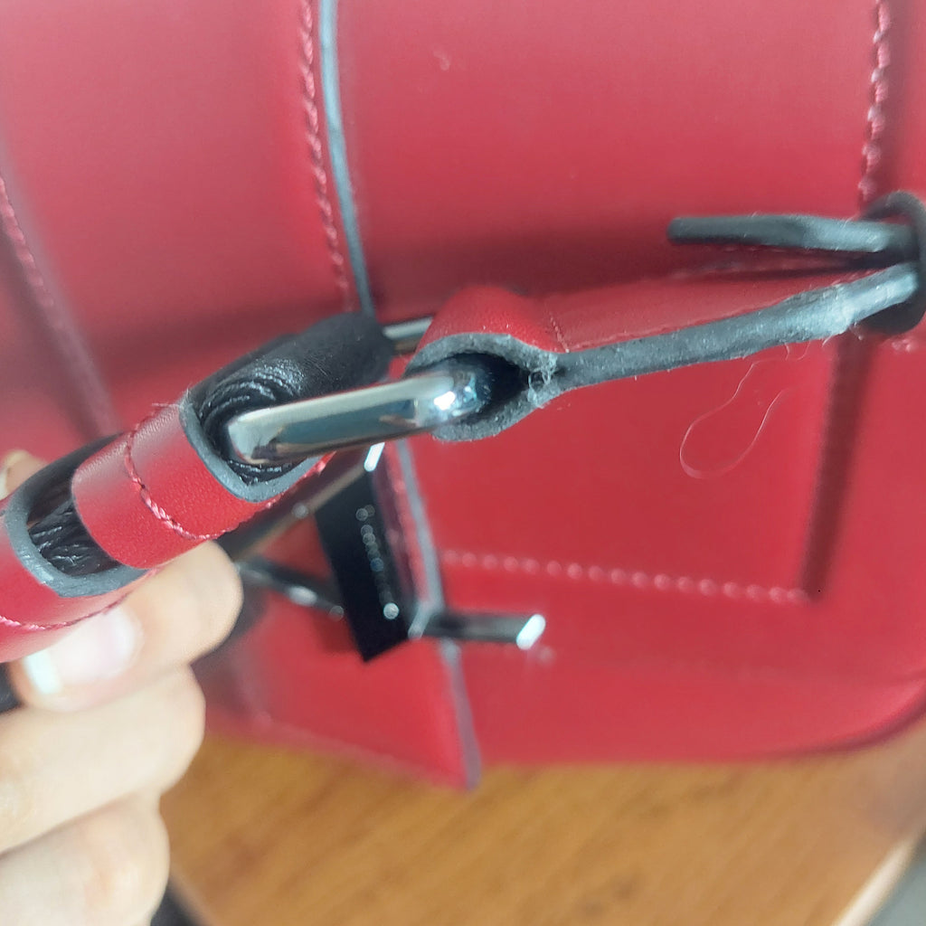 karl lagerfeld Burgundy Leather Crossbody Bag | Gently Used |