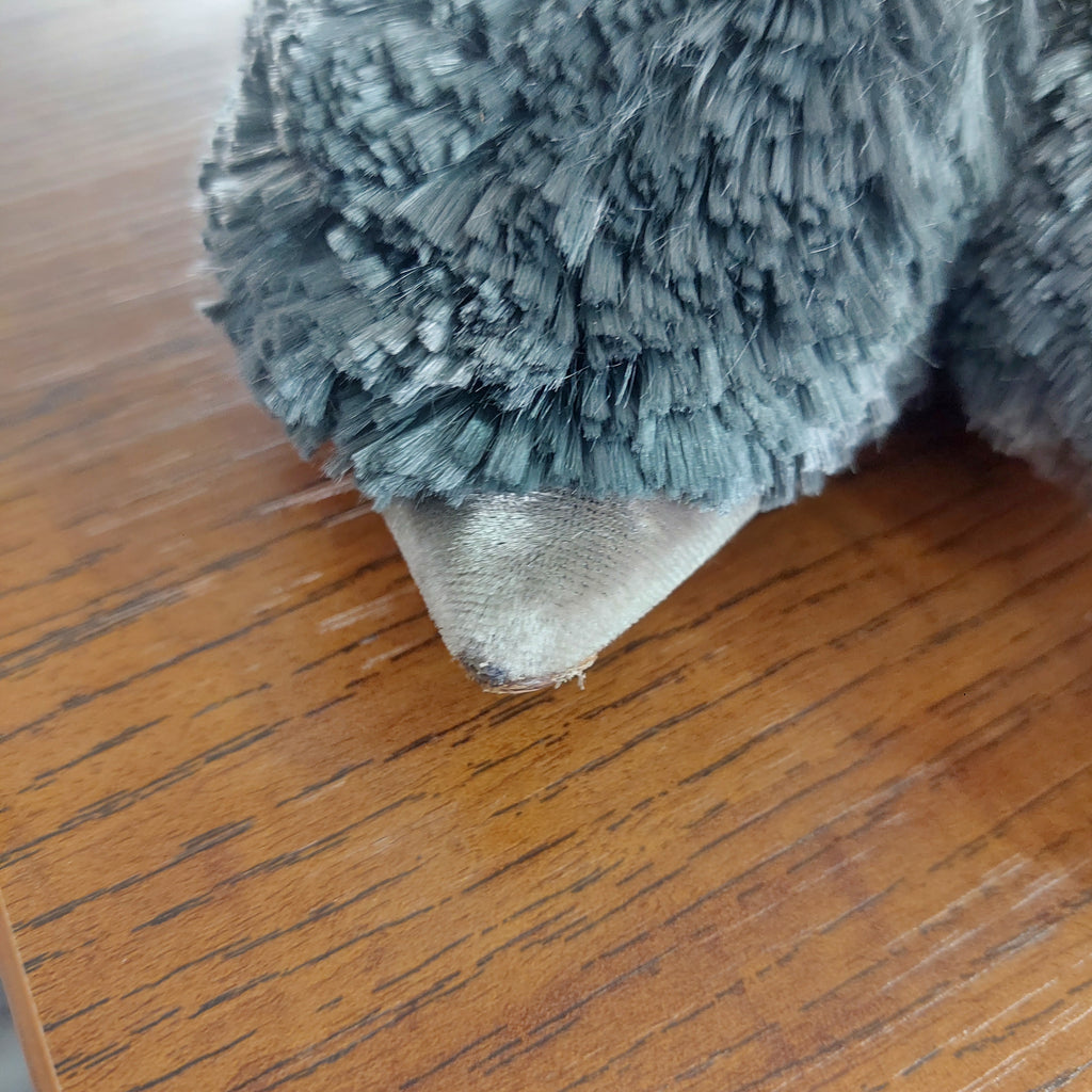 Aquazzura Grey Velvet Powder Puff Mules | Pre Loved |