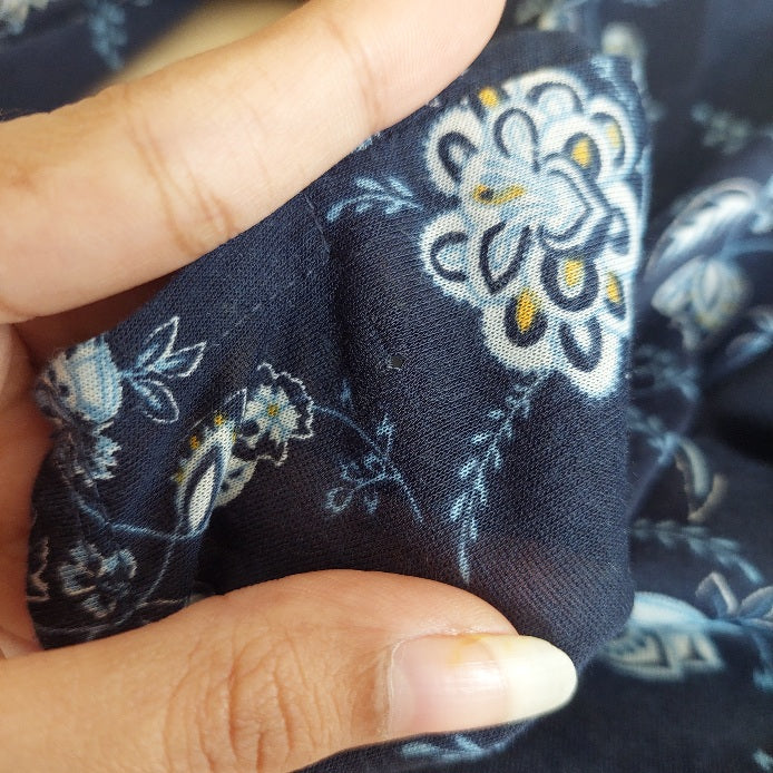 H&M Blue Floral Printed Blouse | Gently Used |