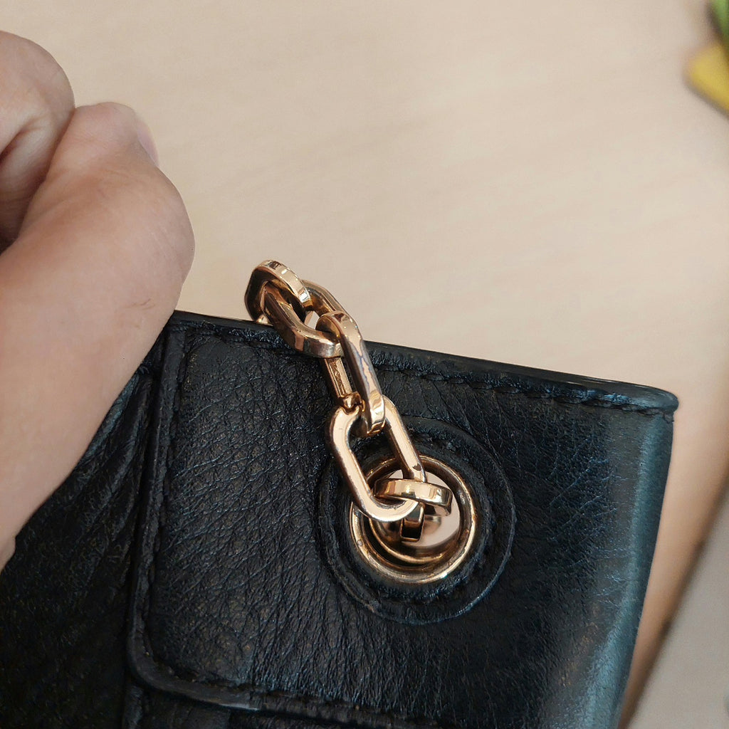 Tory Burch Black Leather Britten Shoulder Bag | Pre Loved |