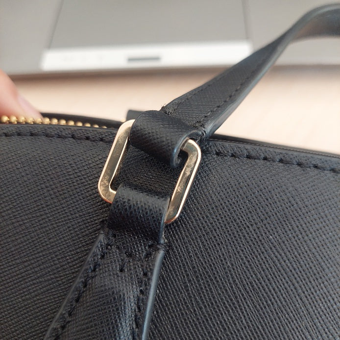 Tory Burch Black Emerson Mini Top Zip Tote Bag | Brand New |