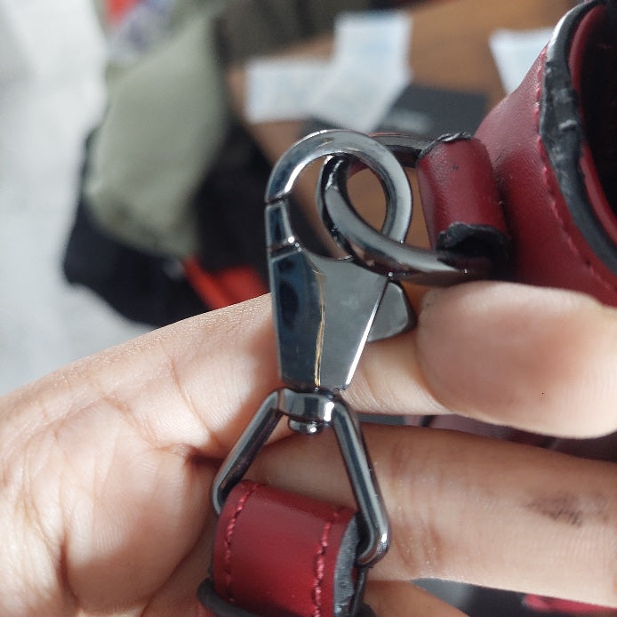 karl lagerfeld Burgundy Leather Crossbody Bag | Gently Used |