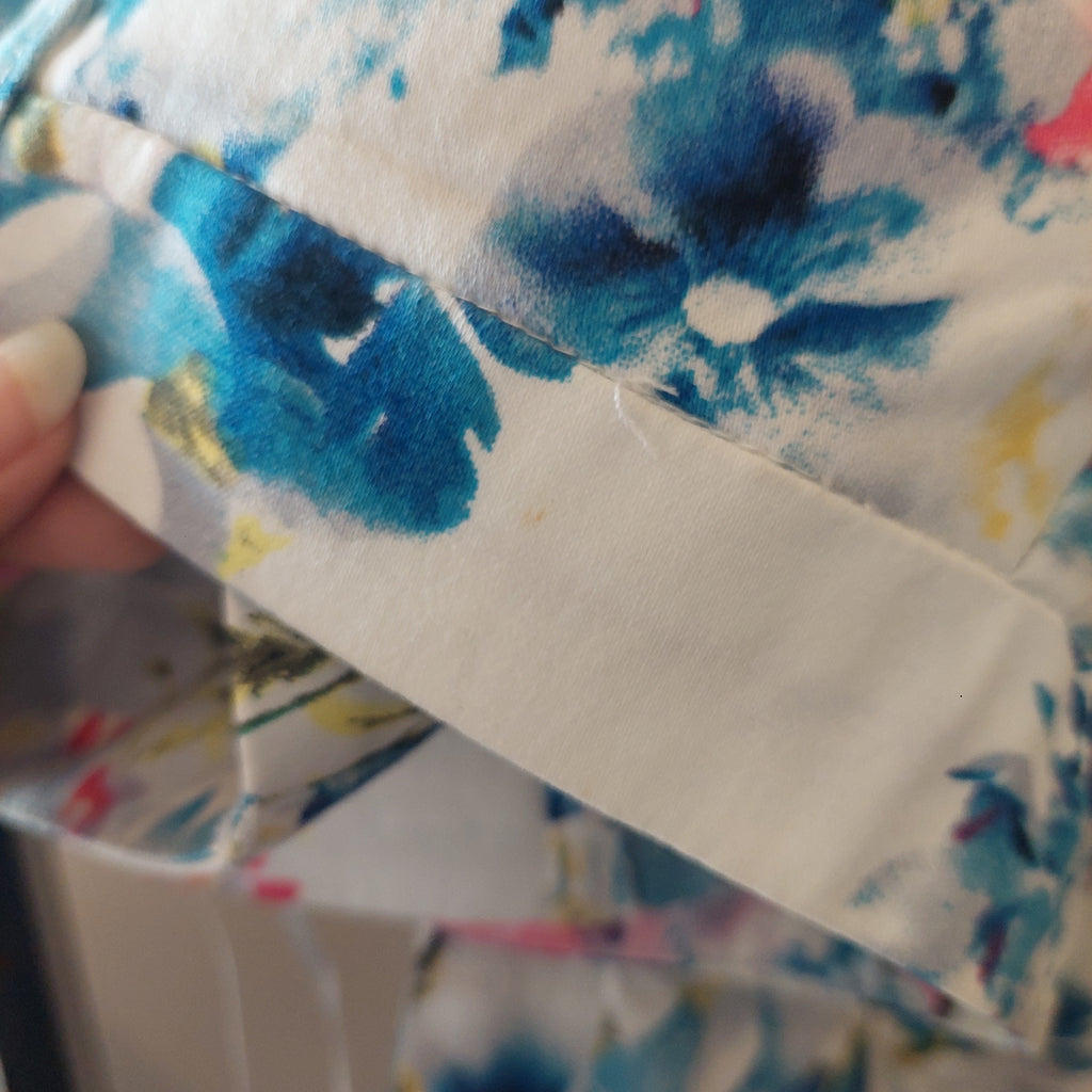 INC White Floral Printed Straight Leg Pants | Brand New |