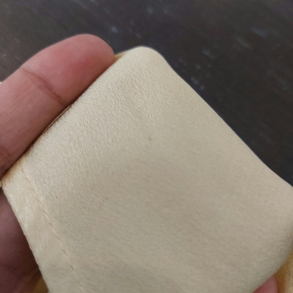 Mango Yellow Satin Wrap Belted Top | Gently Used |