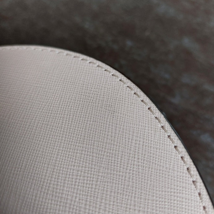 Michael Kors Light Pink Saffiano Leather Jet Set Oval Crossbody Bag | Like New |