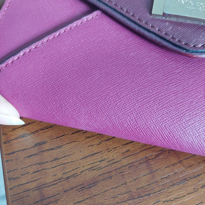 Kate Spade Burgundy Leather Wesley Place Natalie Crossbody Bag | Pre Loved |