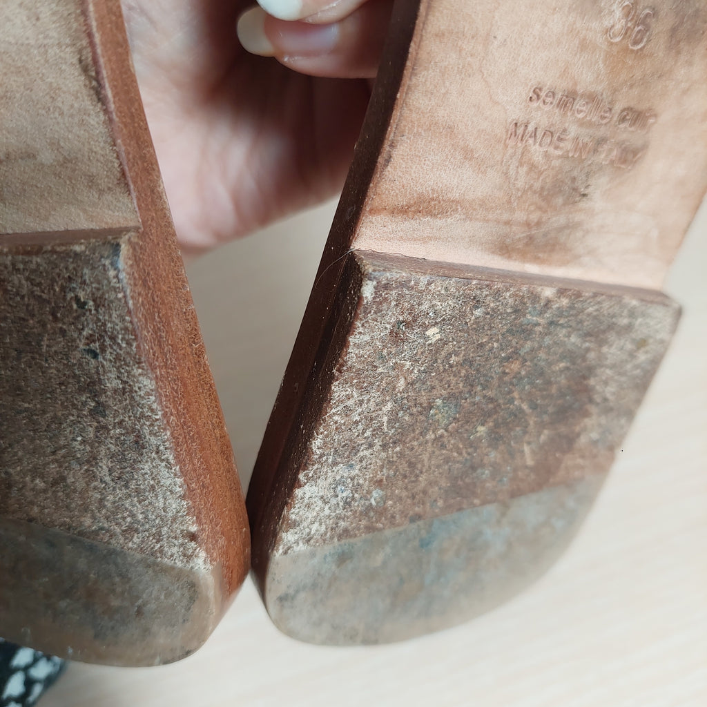 Hermes Brown Leather 'Oran' Sandals | Pre Loved |