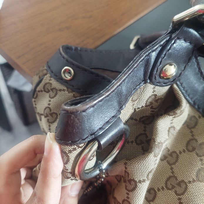 Gucci Beige/Brown GG Canvas Medium Sukey Tote Bag | Pre Loved |