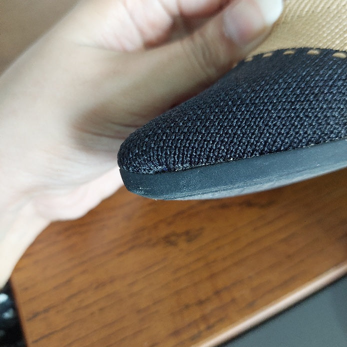 Rothy's 'The Point' Tan & Black Pointed Flats | Gently Used |