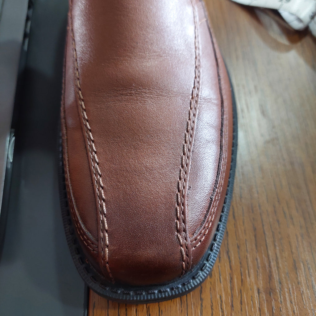 Rock Leader Men's Brown 2 Bike Toe Slip On Shoes | Gently Used |