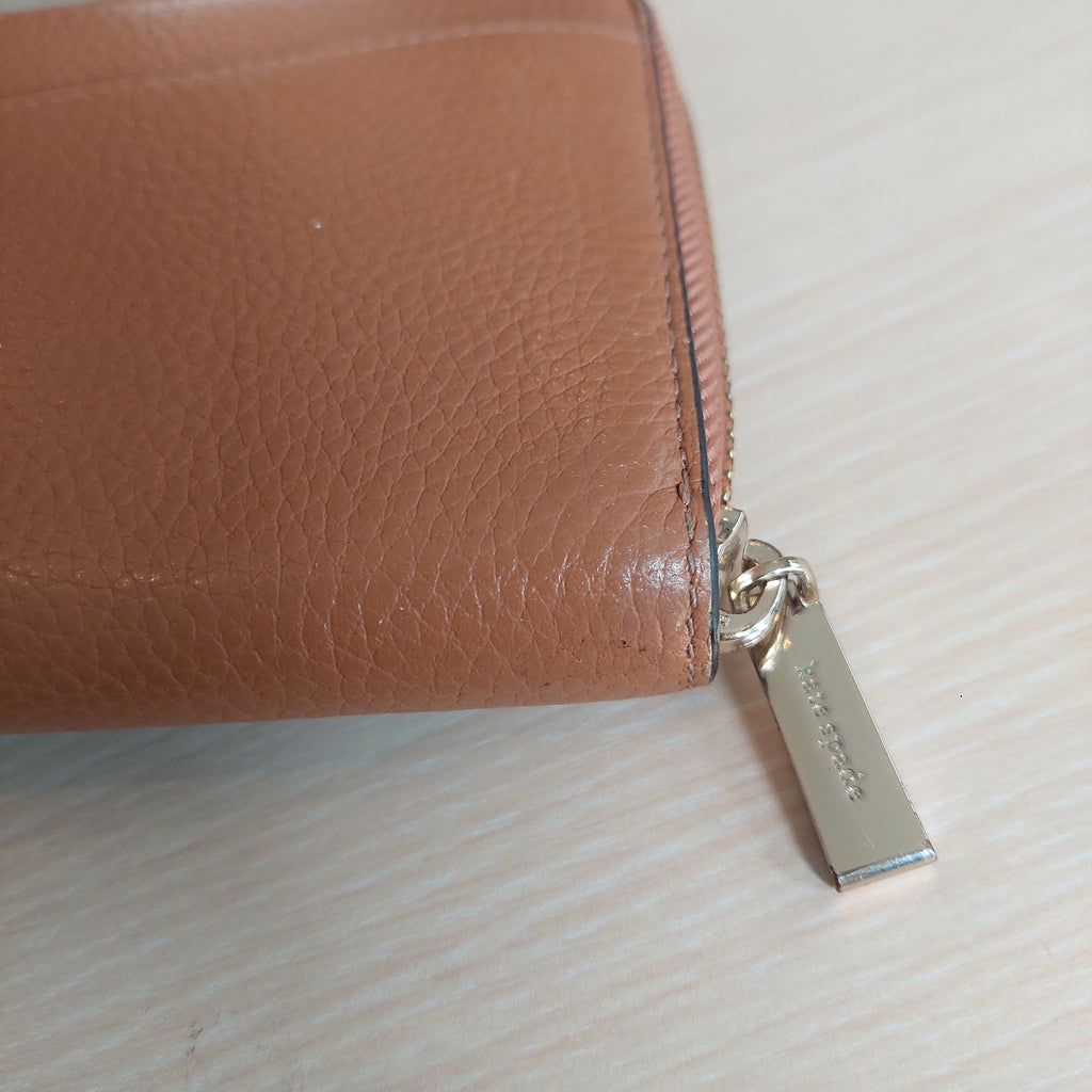 Kate Spade Brown Leather 'Leila' Large Continental Wallet | Pre Loved |