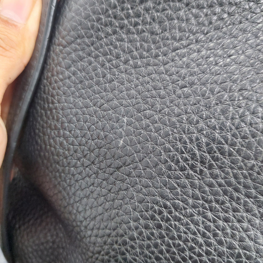 Tory Burch Black Leather Taylor Convertible Foldover Crossbody Bag | Gently Used |