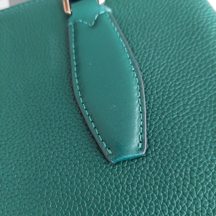 Kate Spade Deep Jade Large Triple Compartment Pebbled Leather Tote | Brand New |