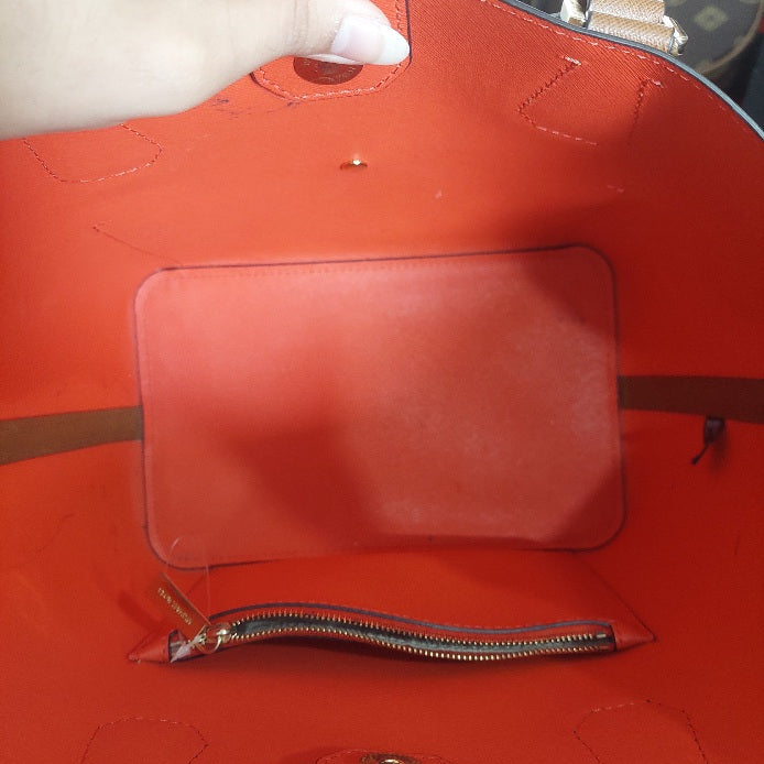 Michael Kors Brown Greenwich Sienna Large Saffiano Leather Bag | Pre Loved |