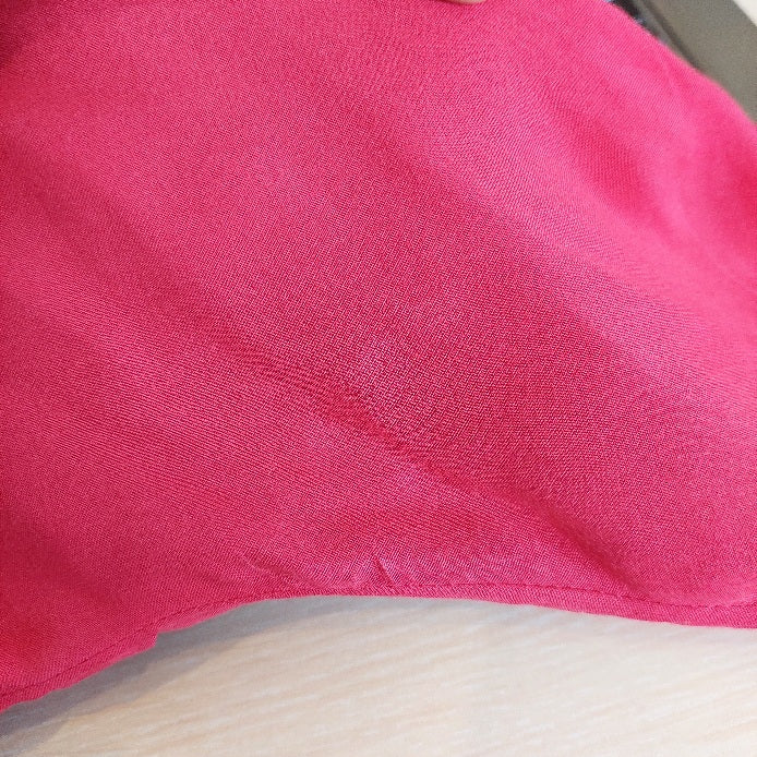 Zara Hot Pink Front Button Top | Pre Loved |