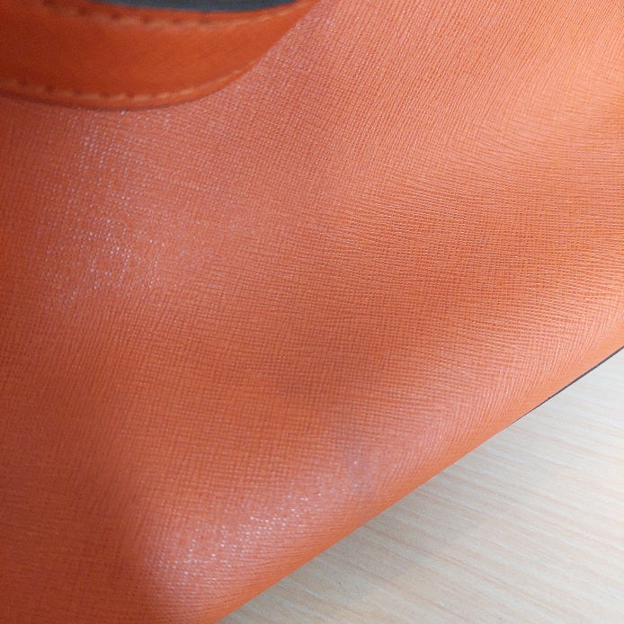 Michael Kors Orange Leather Medium Cynthia Tote | Pre Loved |