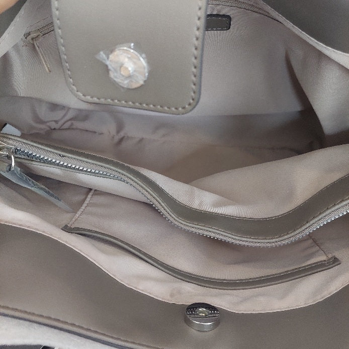 Nine West Grey Lior Cinder Logo Tote | Brand New |