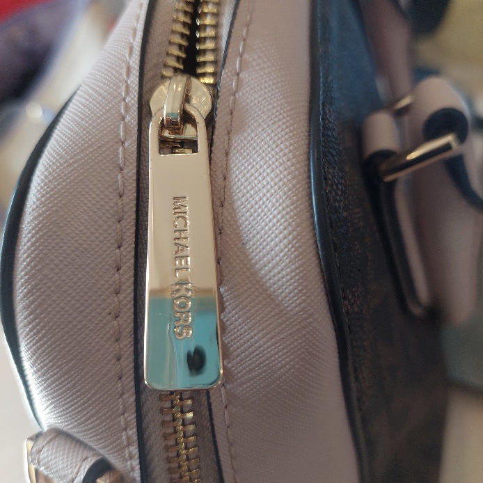 Michael Kors Ayden Medium Leather Dome Satchel Bag | Pre Loved |