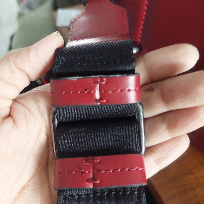 karl lagerfeld Burgundy Leather Crossbody Bag | Gently Used |