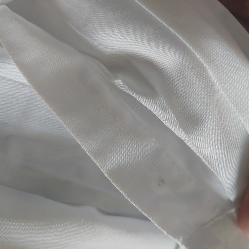 ZARA White Collared Peplum Top | Pre Loved |