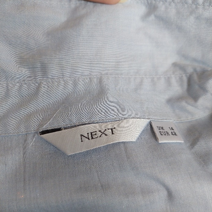 Next Light Blue Dual Pocket Collared Shirt | Pre Loved |