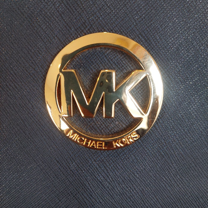 Michael Kors Navy Leather Chain Shoulder Bag | Pre Loved |