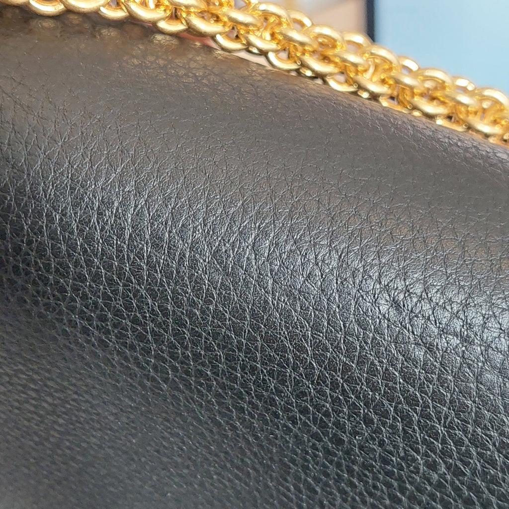 Tory Burch Black Leather Miller Flap Shoulder Bag | Brand New |