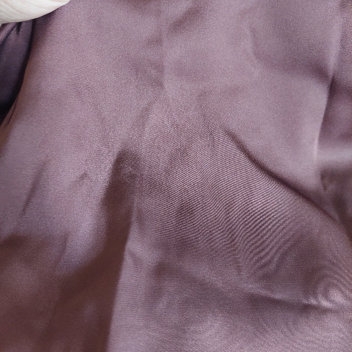 H&M Brown Satin Button Down Shirt | Gently Used |