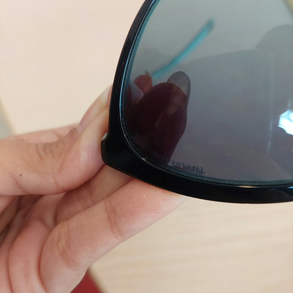 Tiffany Black TF 4131 Rhinestone Sunglasses | Pre Loved |