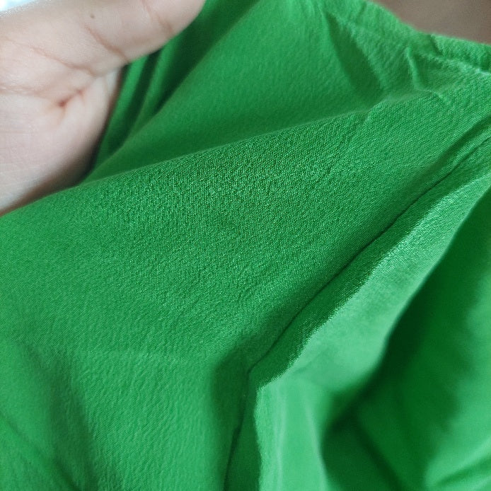 Mango Parrot Green Sleeveless Waist Tie up Dress | Pre Loved |