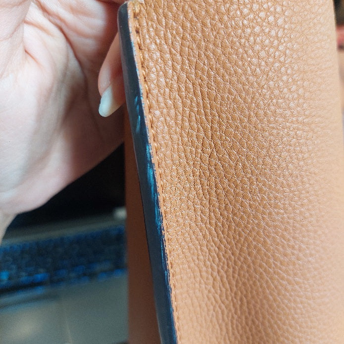 Tory Burch Brown Perry Triple Compartment Leather Tote Bag | Pre Loved |