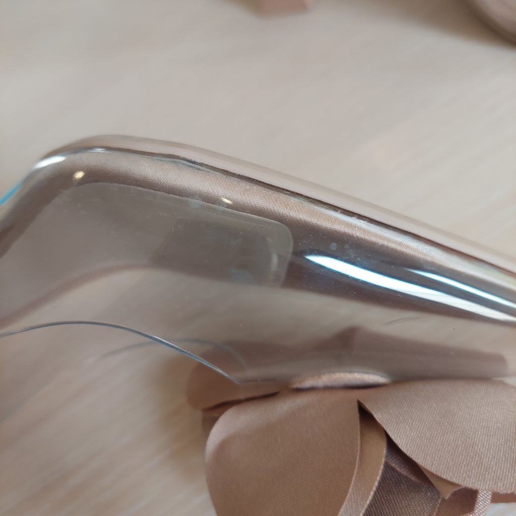 Zara Beige Pointed Toe Embellished Slingback Heels | Like New |