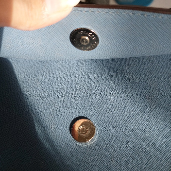 Michael Kors Blue Saffiano Leather Crossbody Bag | Pre Loved |