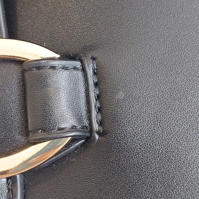 Mango Black Faux Leather Adjustable Shoulder Bag | Brand New |